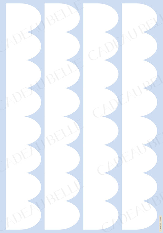 OMBRELLOS BLU - Box of 5 sheets