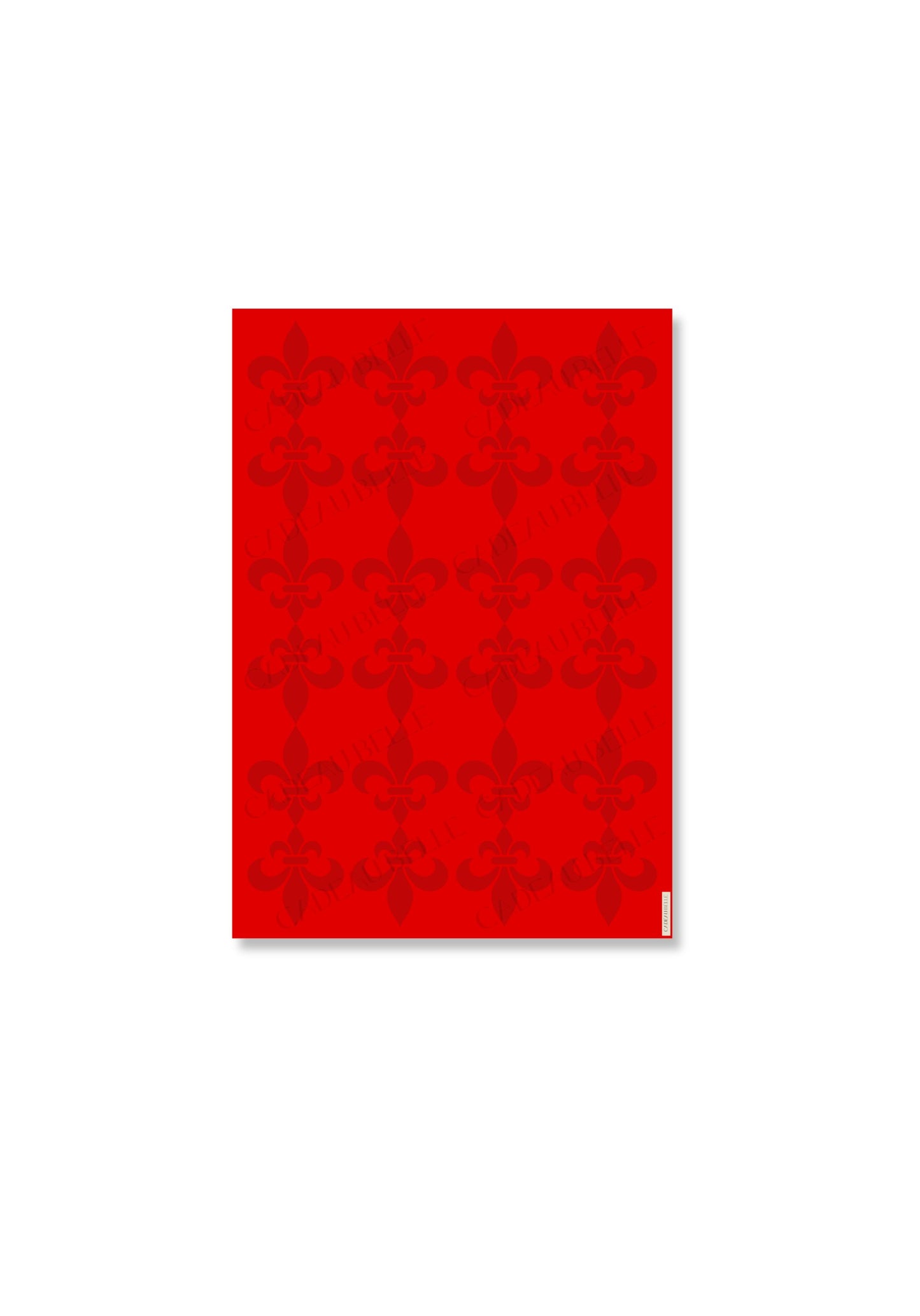 FLEUR DE LYS ROUGE - Flat Sheets