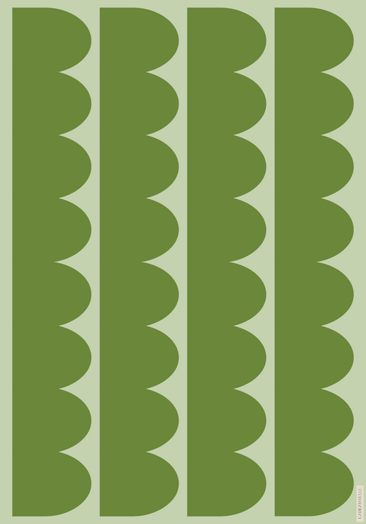 BROLLY GREEN - Box of 5 sheets