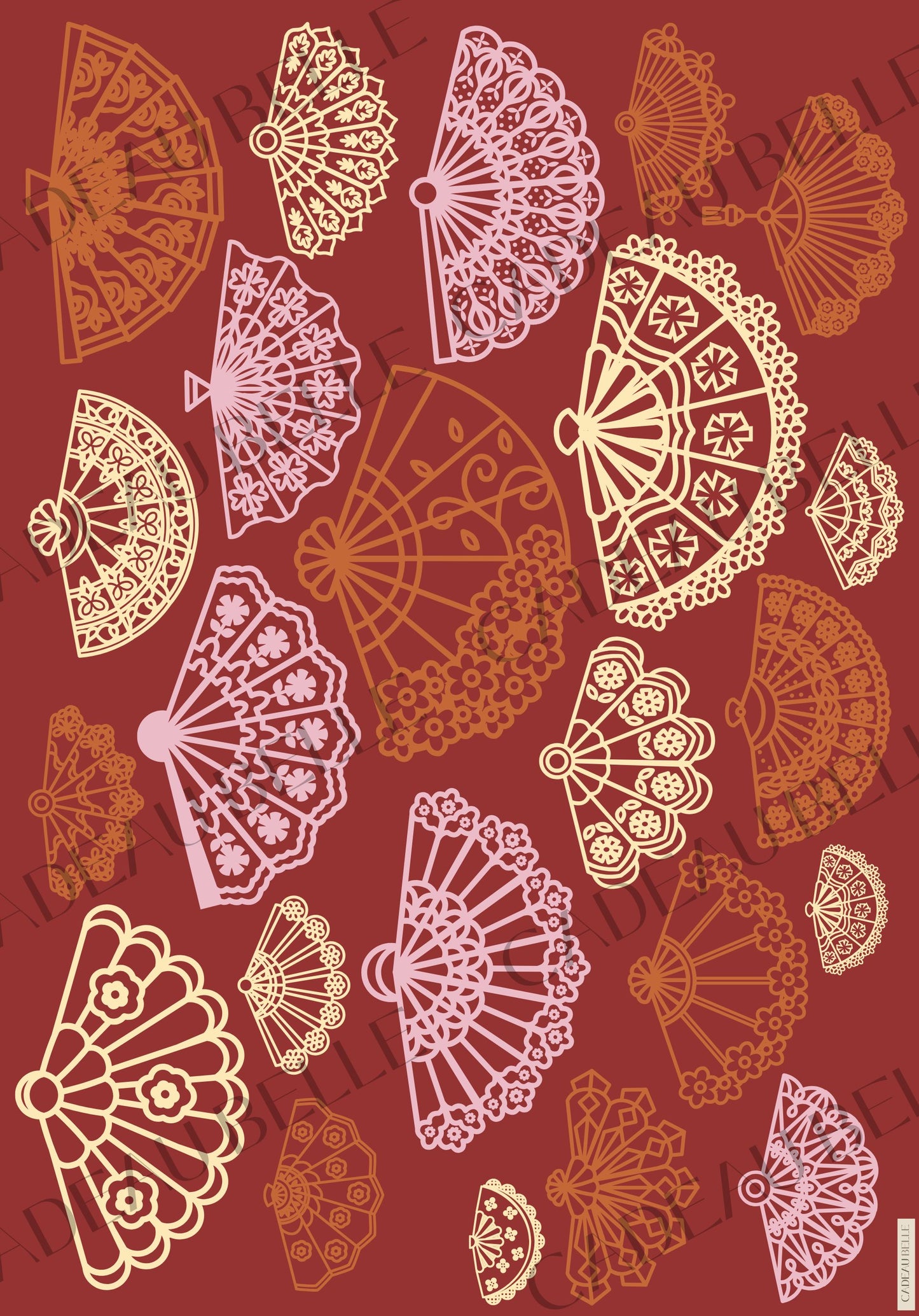 ABANICO I - Box of 5 sheets