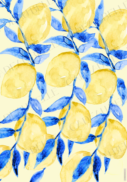 LIMONI BLU - Flat Sheets