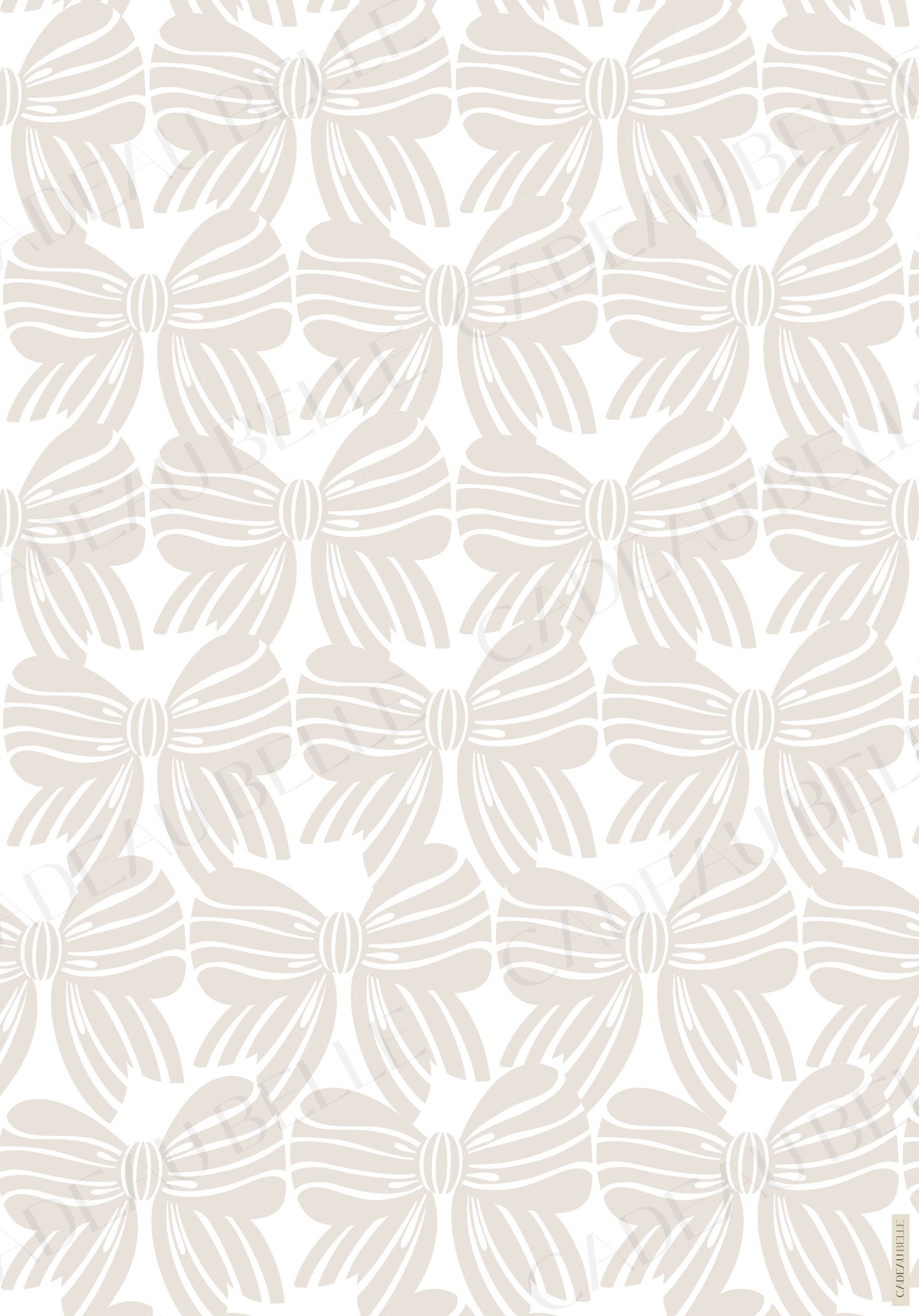NOEL IVOIRE BOWS - Flat Sheets