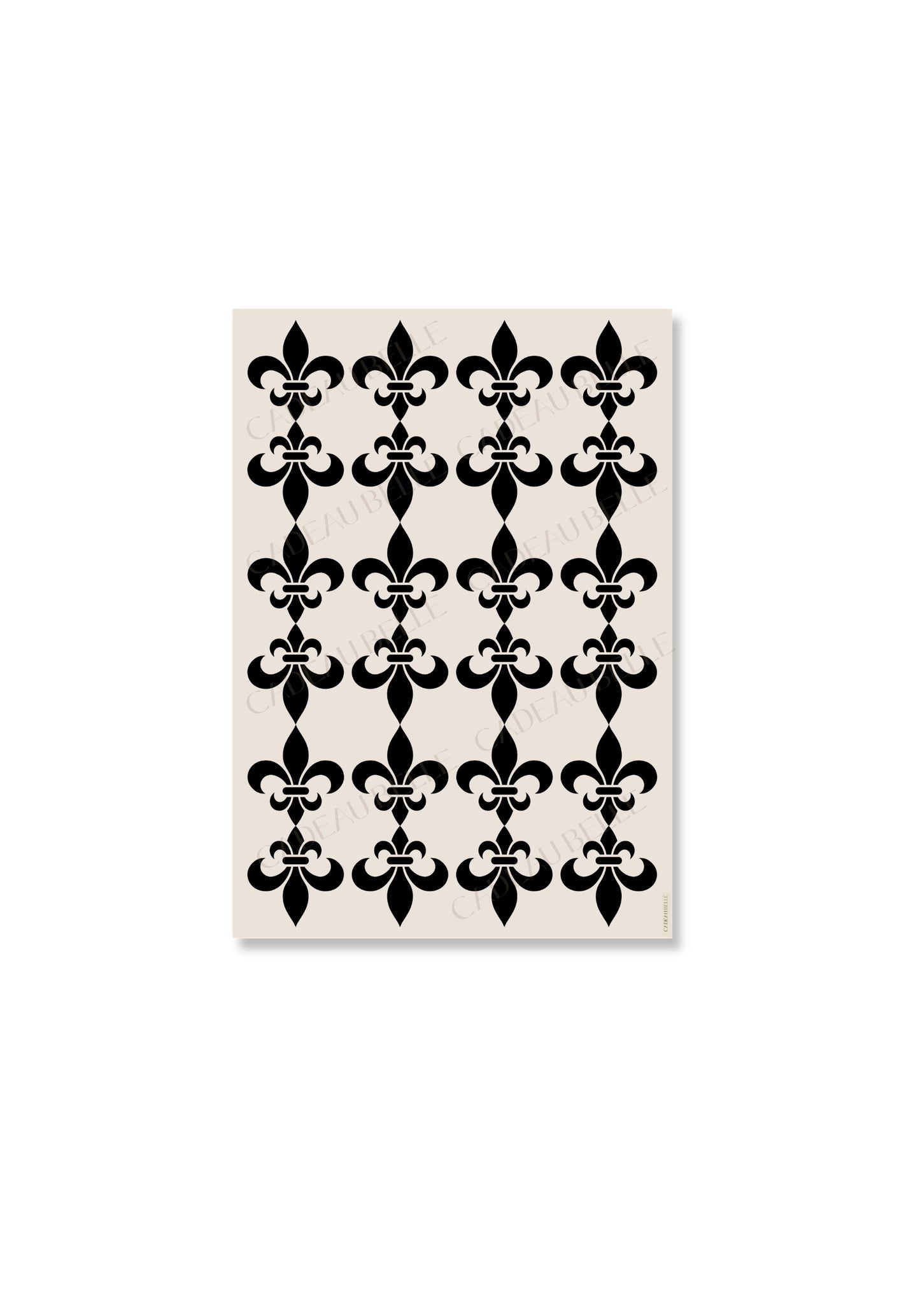 FLEUR DE LYS NOIR - Flat Sheets