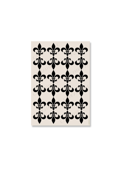 FLEUR DE LYS NOIR - Flat Sheets