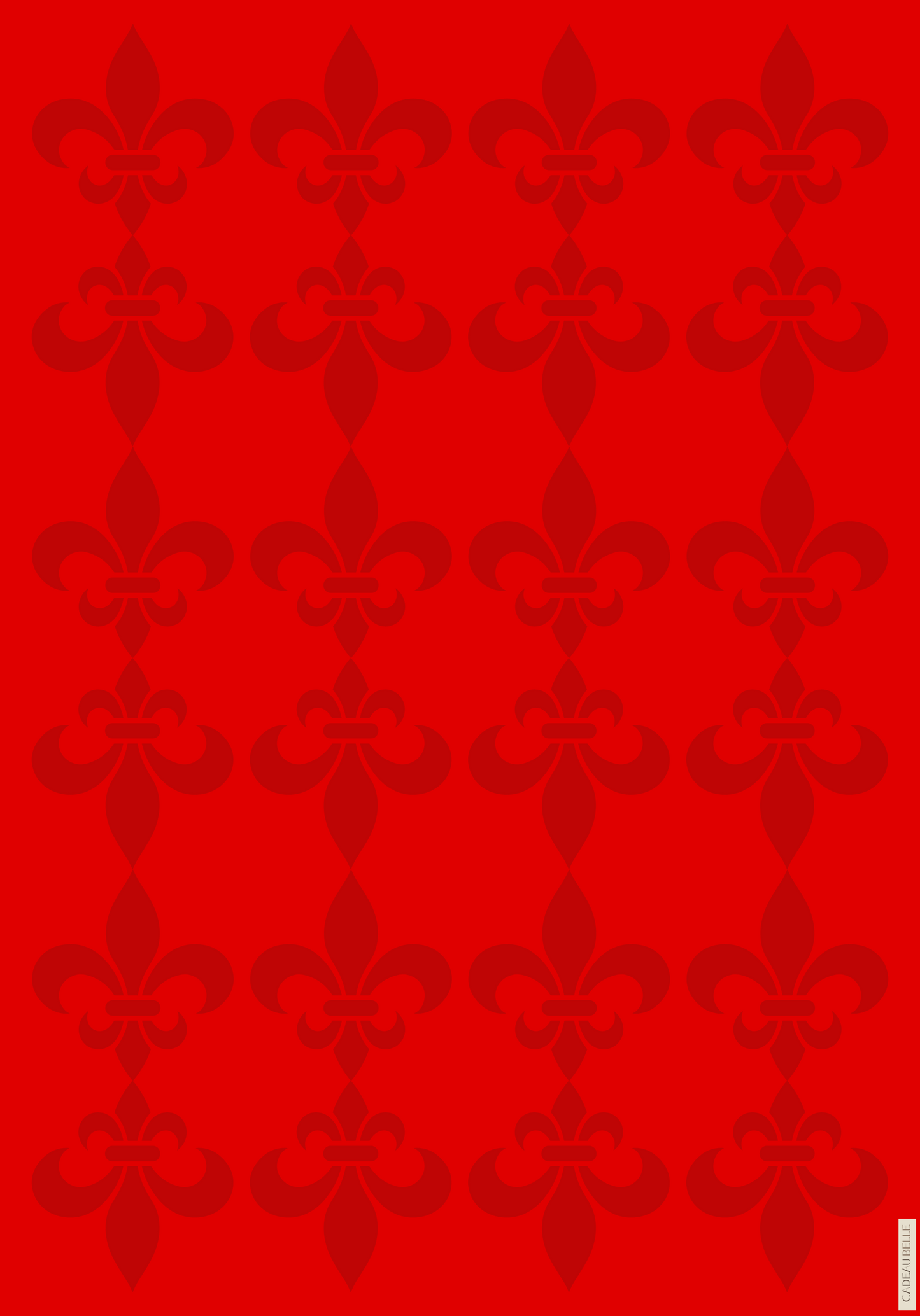 FLEUR DE LYS ROUGE