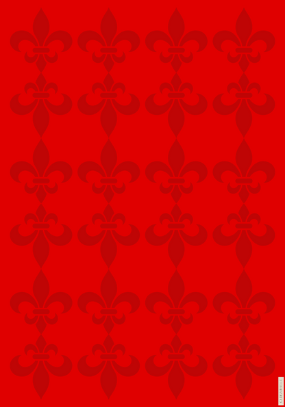 FLEUR DE LYS ROUGE