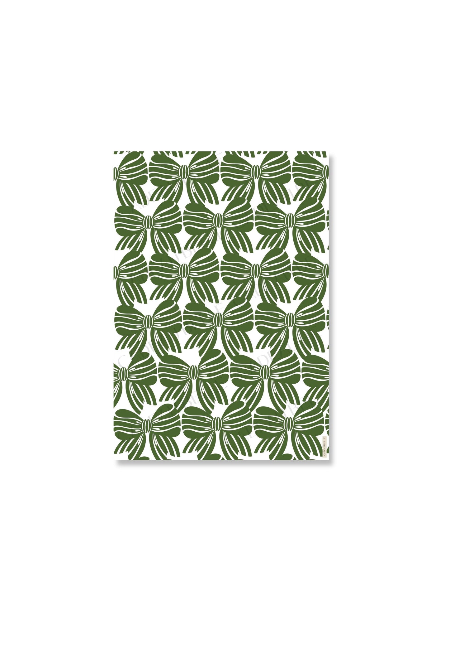 NOEL VERT BOWS - Flat sheets