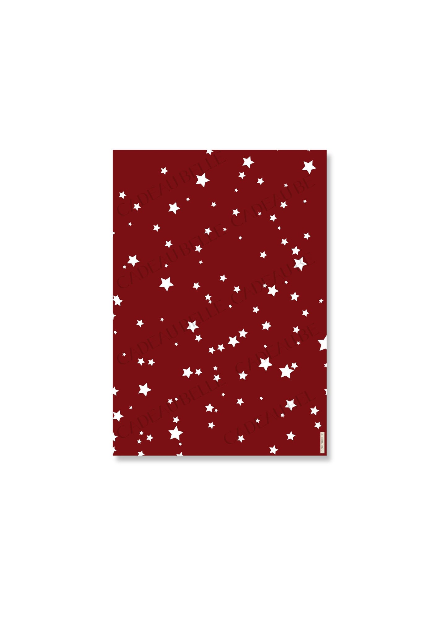 NOEL BORDEAUX STARS - Flat Sheets