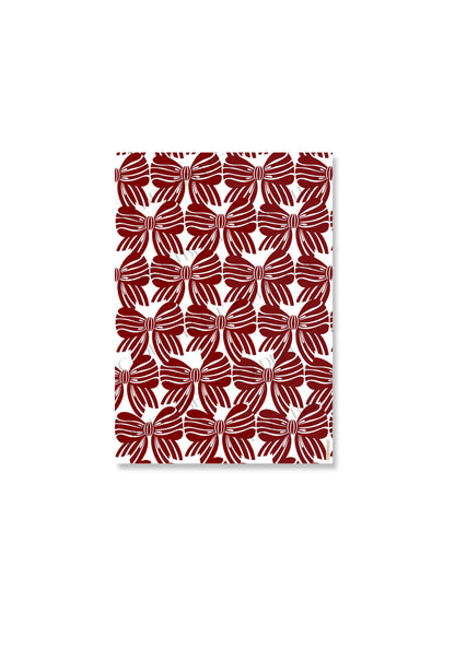 NOEL BORDEAUX BOWS - Flat Sheets
