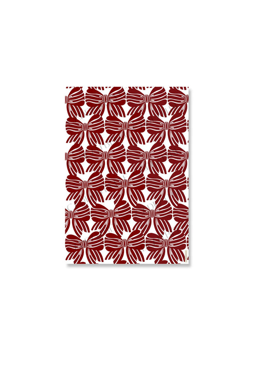 NOEL BORDEAUX BOWS - Flat Sheets