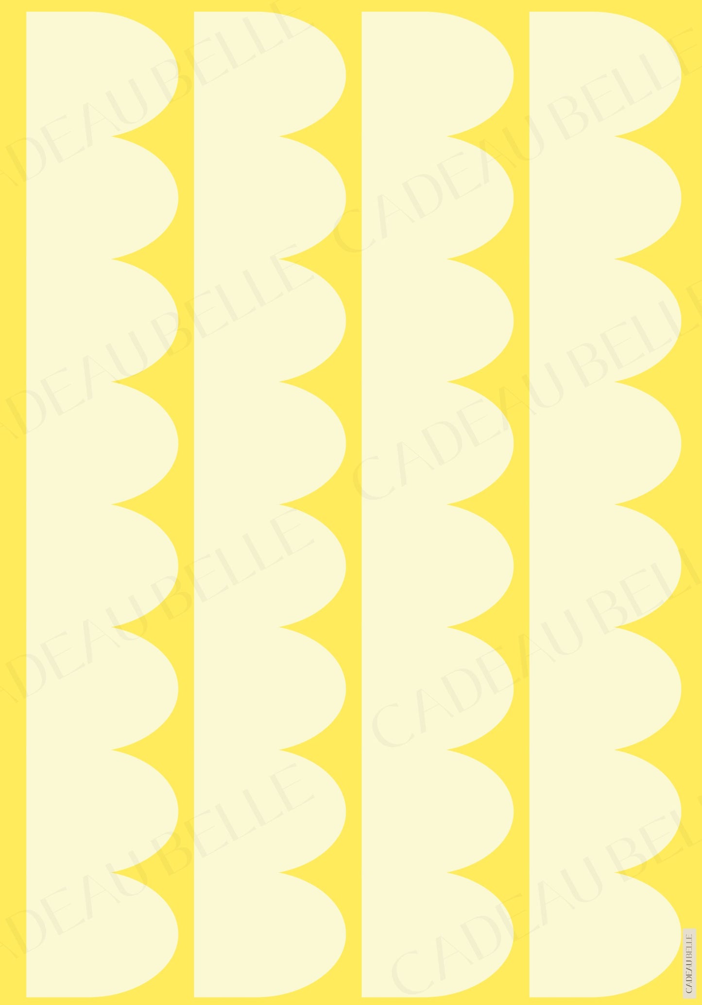 OMBRELLONI GIALLA - Box of 5 sheets