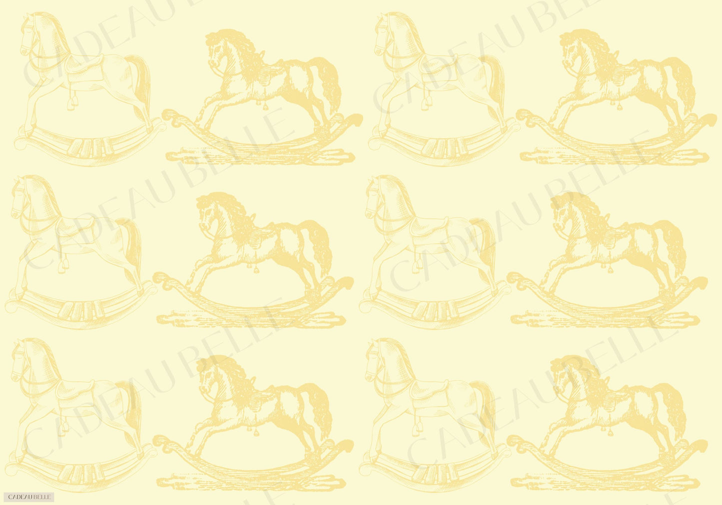 CAVALLI GIALLA - Box of 5 sheets