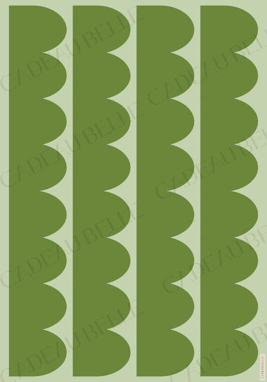 BROLLY GREEN - Box of 5 sheets
