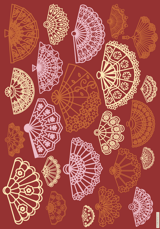 ABANICO I - Box of 5 sheets